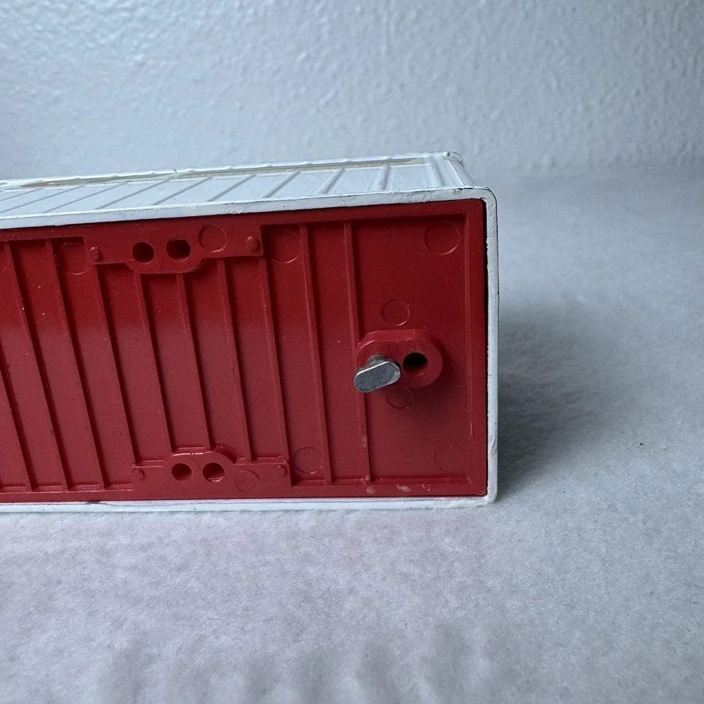 Vintage Consolidated Freightways‎ CF Diecast Toy Trailer Metal White Light Wear